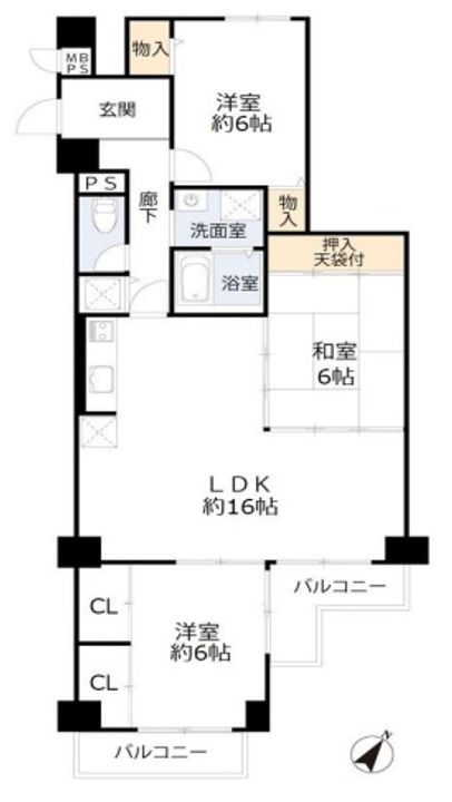 ネオハイツ垂水の間取り