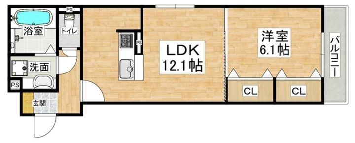 エムライズ材木町の間取り