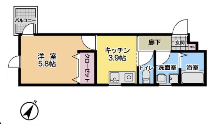 アリビア大観町の間取り