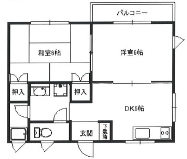 シャトレー須磨201の間取り