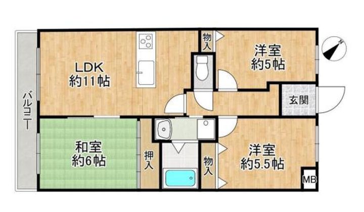 エスポワール西神戸の間取り