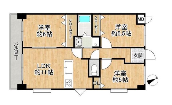 エスポワール西神戸の間取り