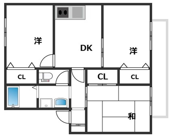 LIFE梅田205の間取り