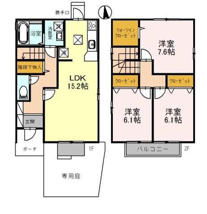兵庫県神戸市西区水谷2丁目(一戸建)の賃貸物件の間取り