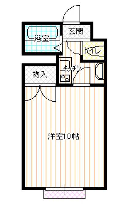 バルパレーアトリエ1201の間取り