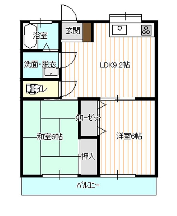 カーディナルA106の間取り
