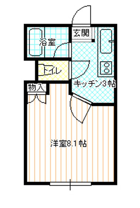 バルパレーアトリエ2306の間取り