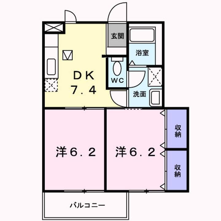 メゾン横山の間取り