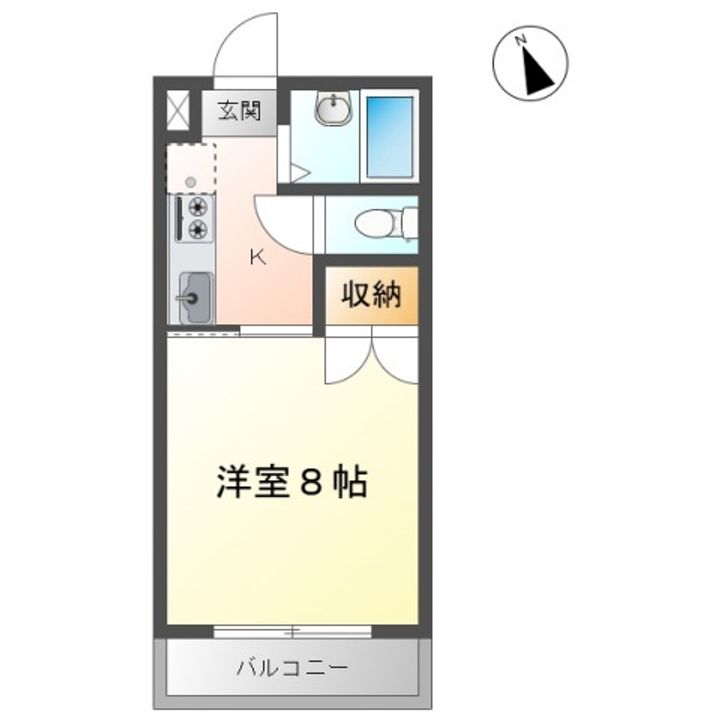 プレアール岡山医大東の間取り