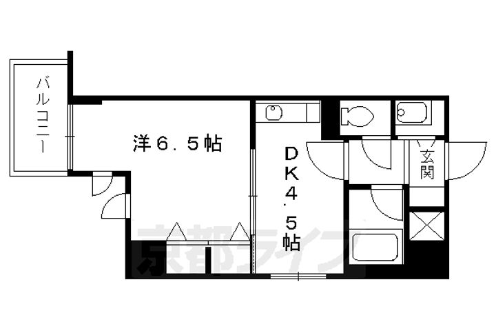 ライオンズマンション四条堀川第2803の間取り
