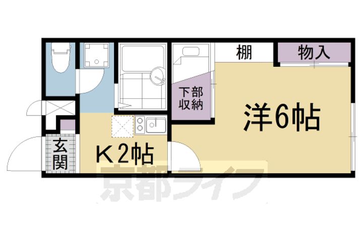 レオパレス星野110の間取り