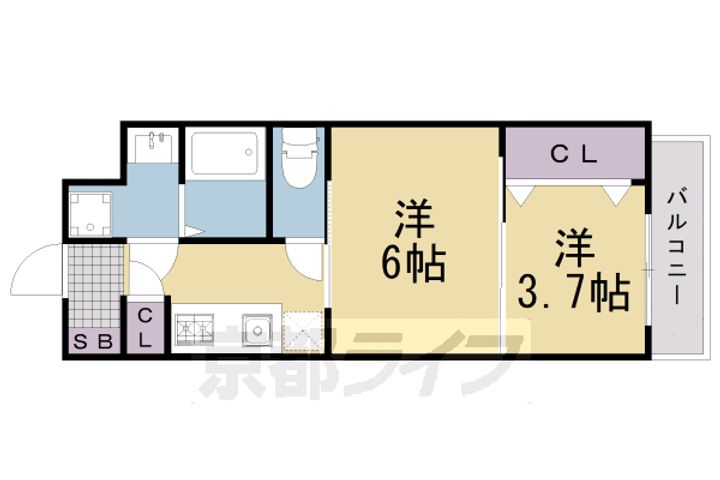 CREST TAPP京都二条の間取り