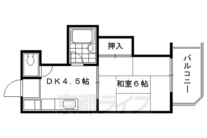 梅津シャトープレザンス502の間取り