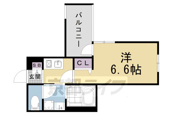 アクアプレイス京都北白川の間取り