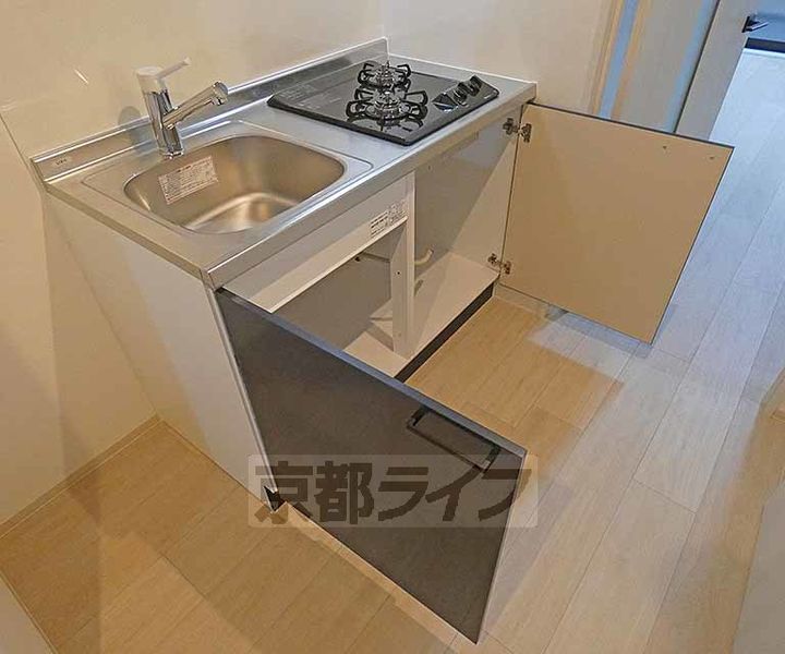 京都府京都市左京区静市市原町の賃貸マンションのキッチン