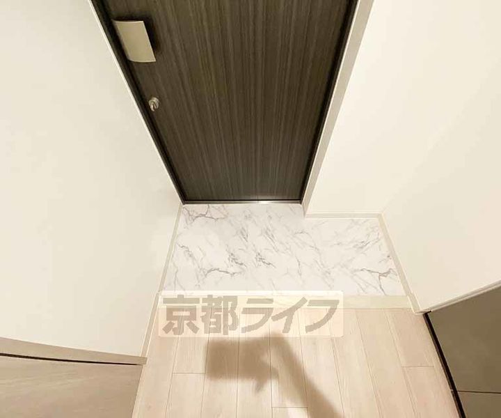 京都府京都市右京区西京極東側町の賃貸マンションの玄関