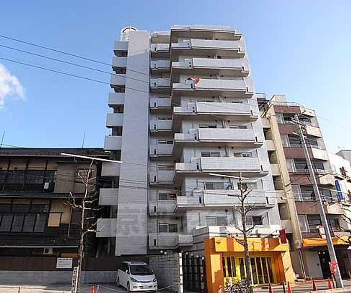 京都府京都市下京区平居町(西高瀬川筋五条下ル)の賃貸マンションの外観