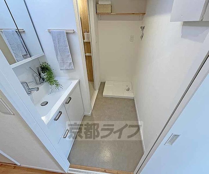 京都府京都市中京区姉大宮町東側の賃貸マンションの風呂