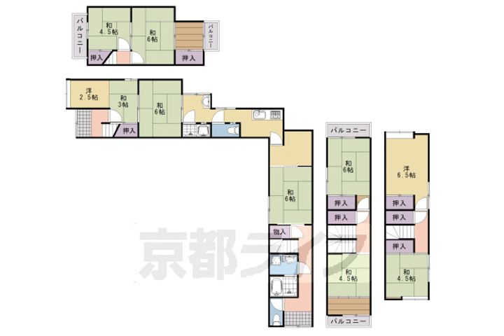 京都府京都市西京区嵐山茶尻町(一戸建)の賃貸物件の間取り