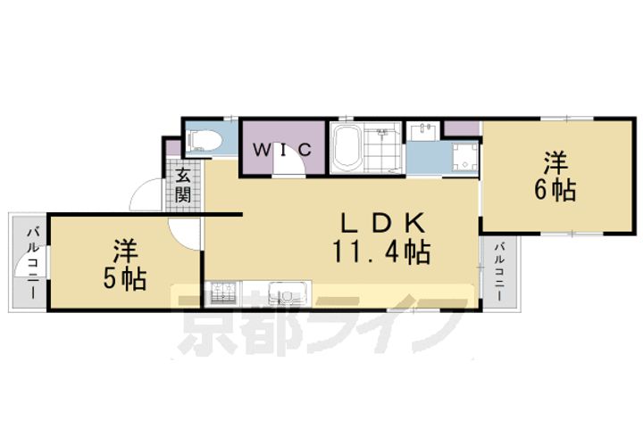 京都グランデ五番館の間取り