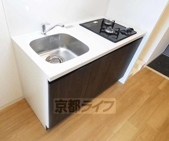 京都府京都市下京区中堂寺壬生川町の賃貸マンションのキッチン