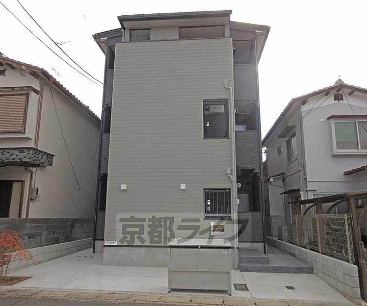 京都府京都市伏見区醍醐御霊ケ下町の賃貸アパートの外観