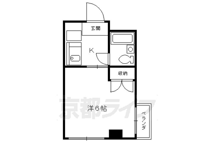 シティーハウスSAKA PARTⅡ402の間取り