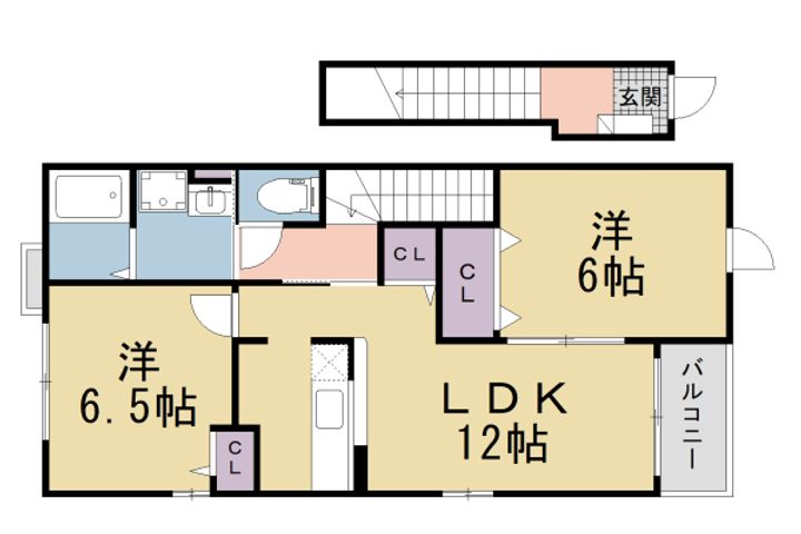 アロッジオ東沢Ⅰの間取り