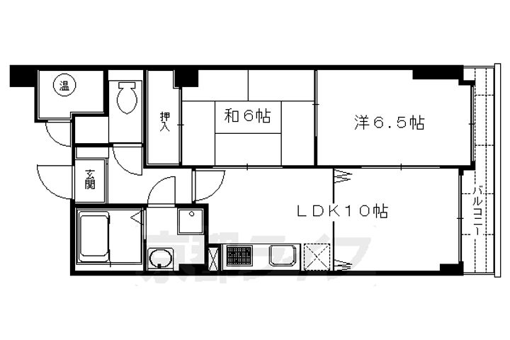 エスポワール桃栄305の間取り