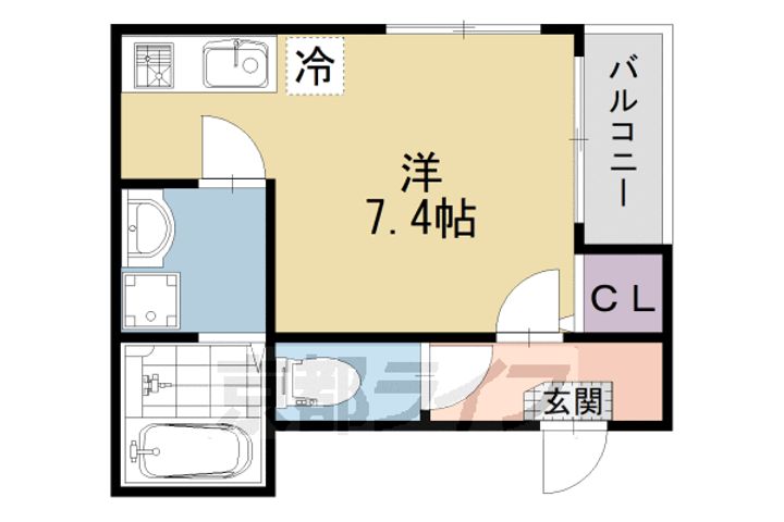 Luna Terrace201の間取り