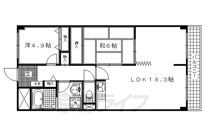 セブンマンション(ベルヴィ51)303の間取り