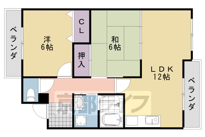 アーバニティー桂の間取り