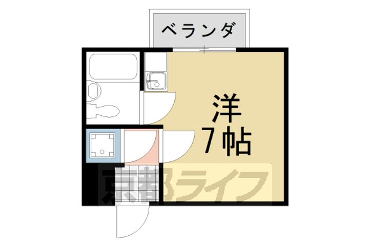 京都府京都市西京区桂下豆田町の賃貸アパートの間取り