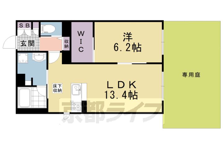 レフィシア城南宮道東の間取り