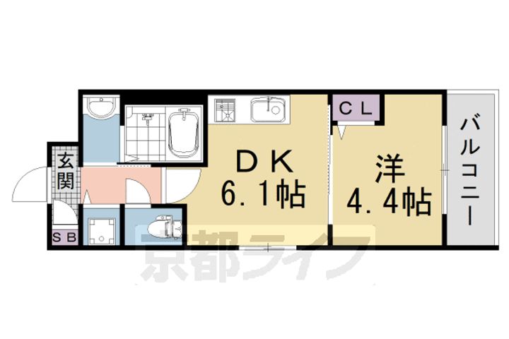 ベラジオワールドアイ京都円町の間取り