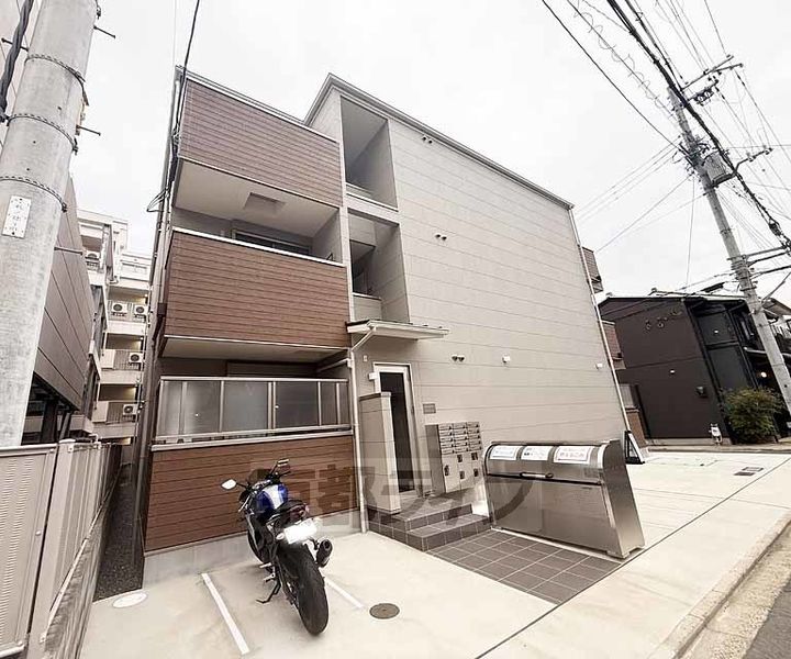 京都府京都市南区東九条明田町の賃貸アパートの外観