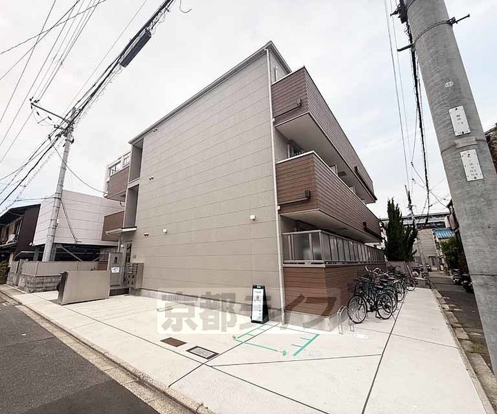 京都府京都市南区東九条明田町の賃貸アパートの外観