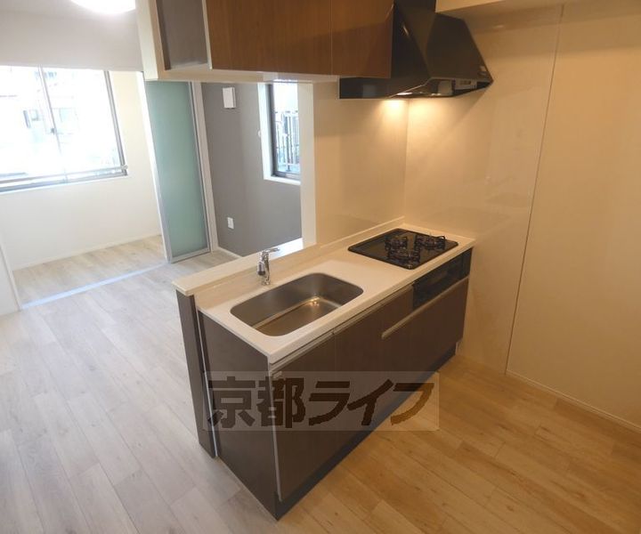 京都府京都市北区大北山原谷乾町の賃貸アパートのキッチン