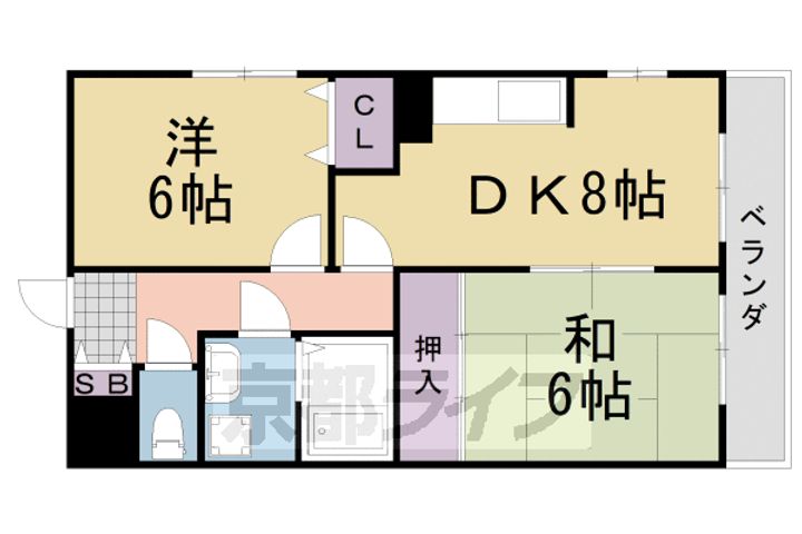 ソルレヴェンテ奥村202の間取り