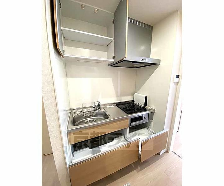 京都府京都市左京区修学院大林町の賃貸アパートのキッチン