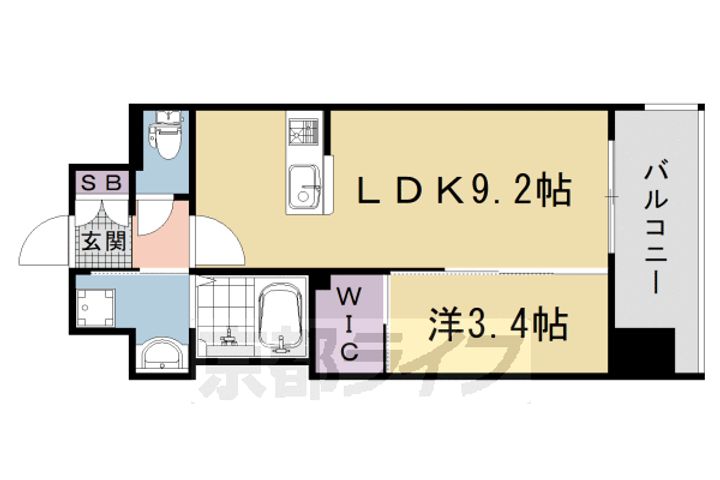 ソルテラス京都西院 STATION SIDEの間取り
