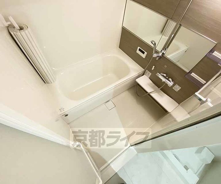 京都府京都市右京区梅津構口町の賃貸アパートの風呂
