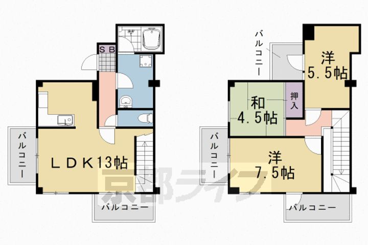 メイゾン桂東408の間取り