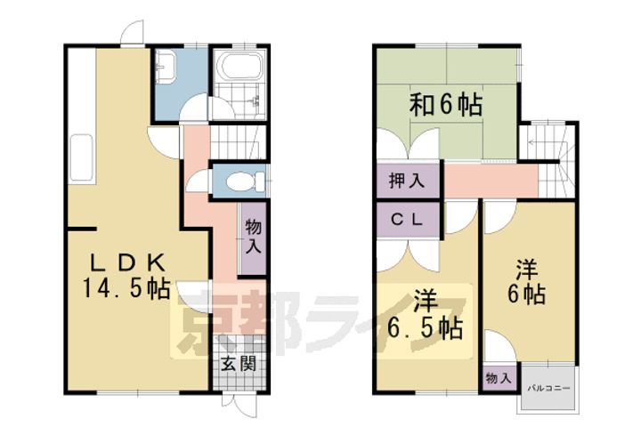 京都府亀岡市曽我部町南条竹谷(一戸建)の賃貸物件-の間取り