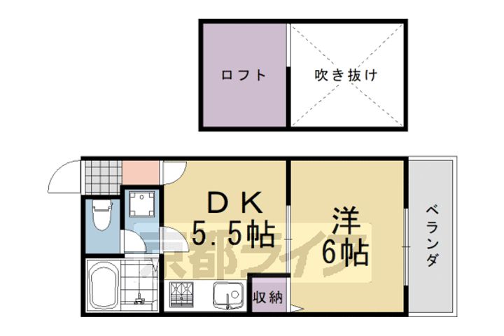 シャルレ5番館206の間取り