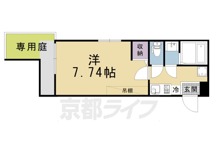 グラン京都西陣102の間取り