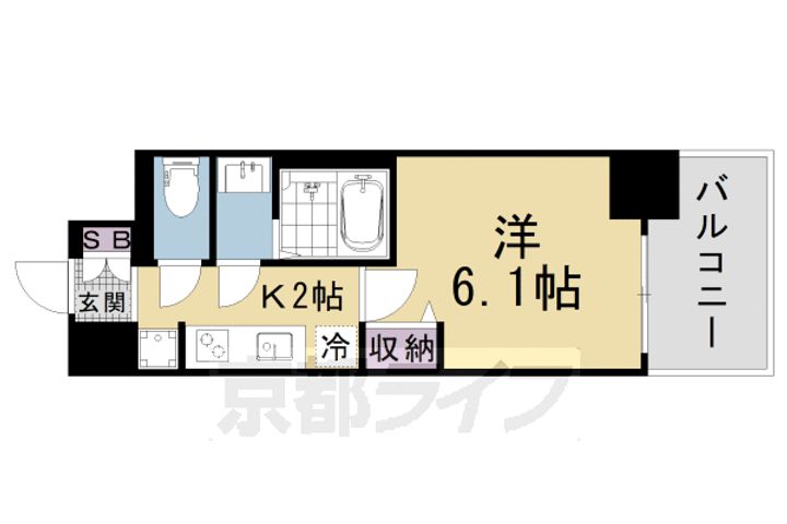 プレサンス大津京町ベルリーヴァの間取り