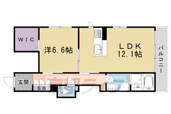 シャーメゾン西ノ京の間取り