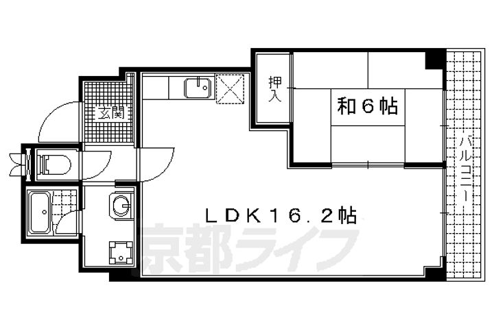 サンフローラ一本道104の間取り
