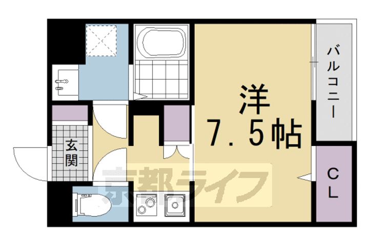 ビエノス京都紫竹の間取り